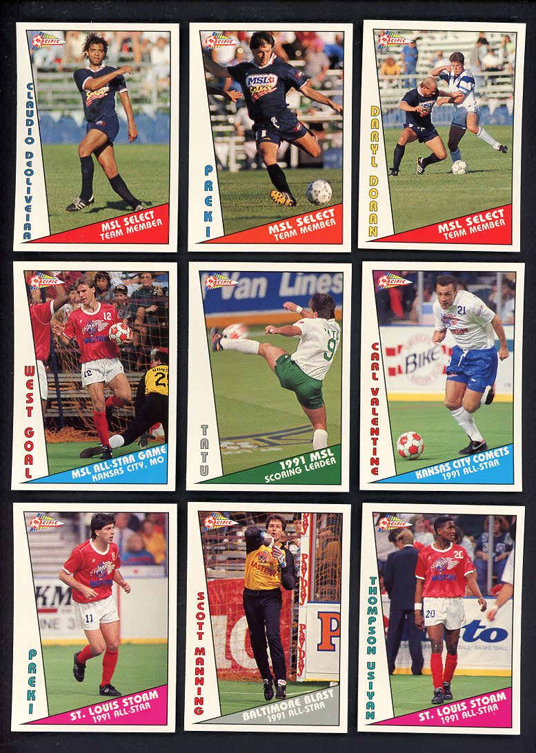 1991 Pacific MSL Soccer All Stars Inserts Complete Set 560026