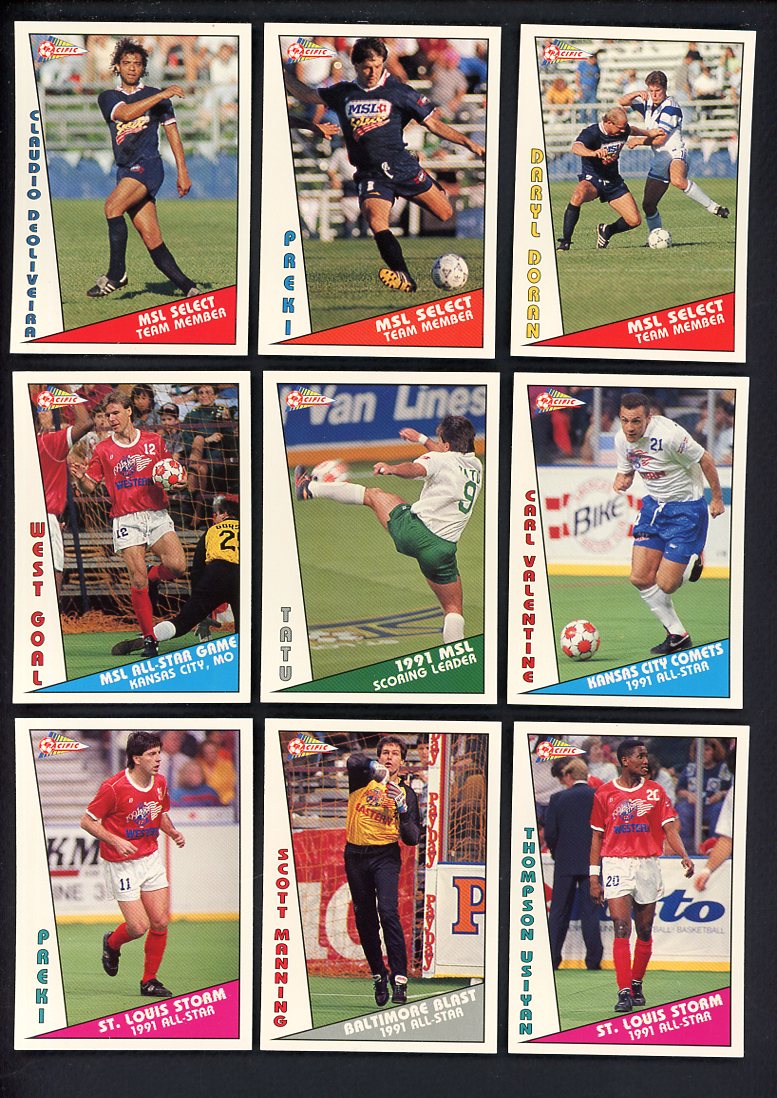 1991 Pacific MSL Soccer All Stars Inserts Complete Set 560028