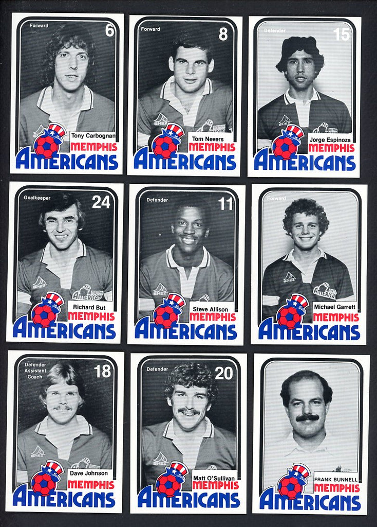 1981 TCMA Memphis Americans Complete Set 560042