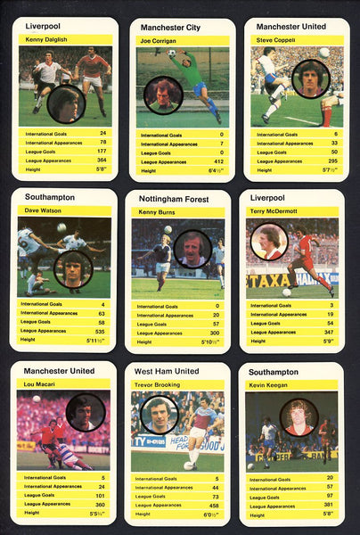 1982 Top Trump Soccer Complete Set 560043