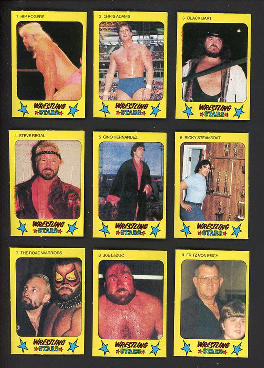 1986 Monty Gum Wrestling Complete Set 560098