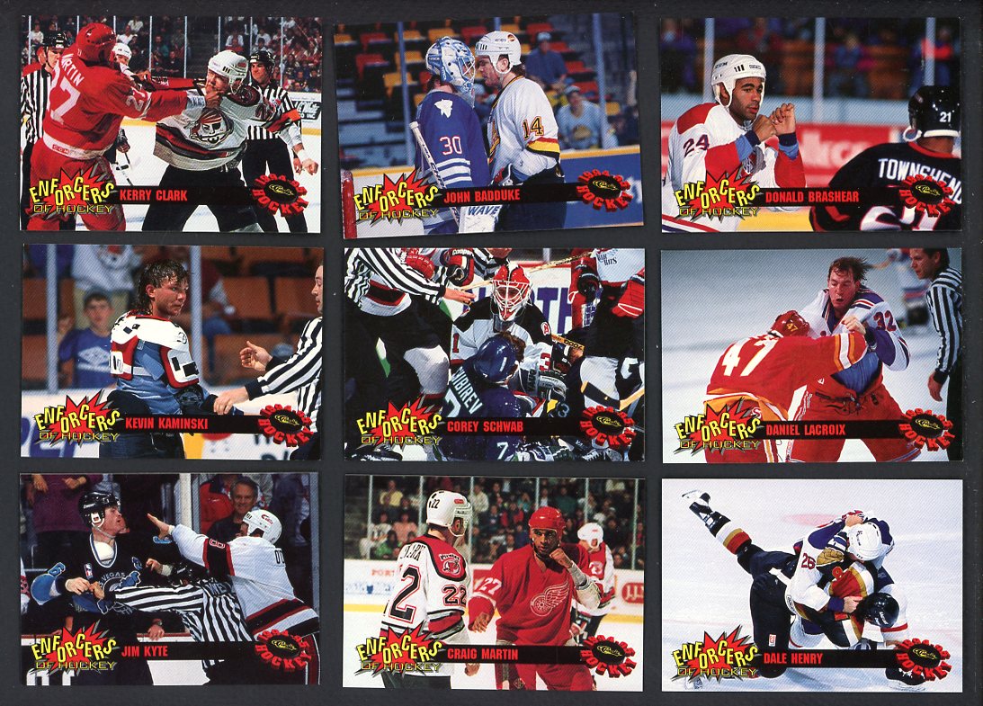 1994 Classic Hockey The Enforcers Complete Set 560106
