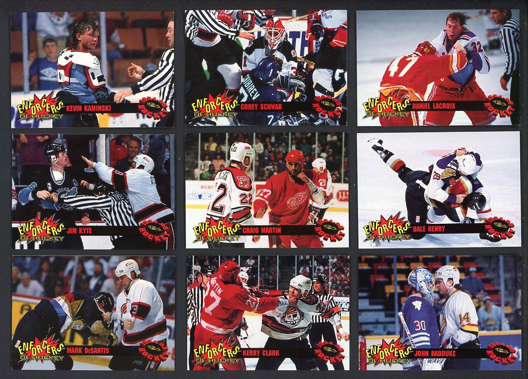 1994 Classic Hockey The Enforcers Complete Set 560110