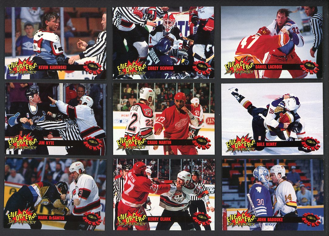 1994 Classic Hockey The Enforcers Complete Set 560111
