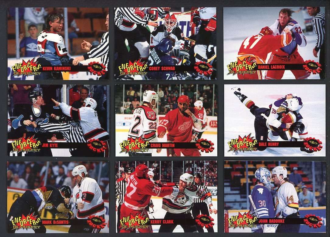 1994 Classic Hockey The Enforcers Complete Set 560112