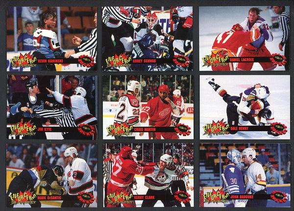 1994 Classic Hockey The Enforcers Complete Set 560112