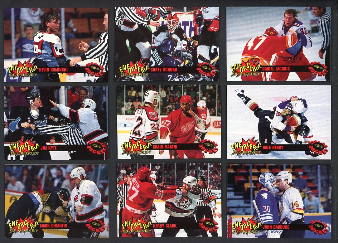 1994 Classic Hockey The Enforcers Complete Set 560113