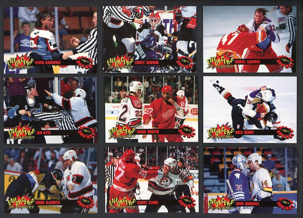 1994 Classic Hockey The Enforcers Complete Set 560113