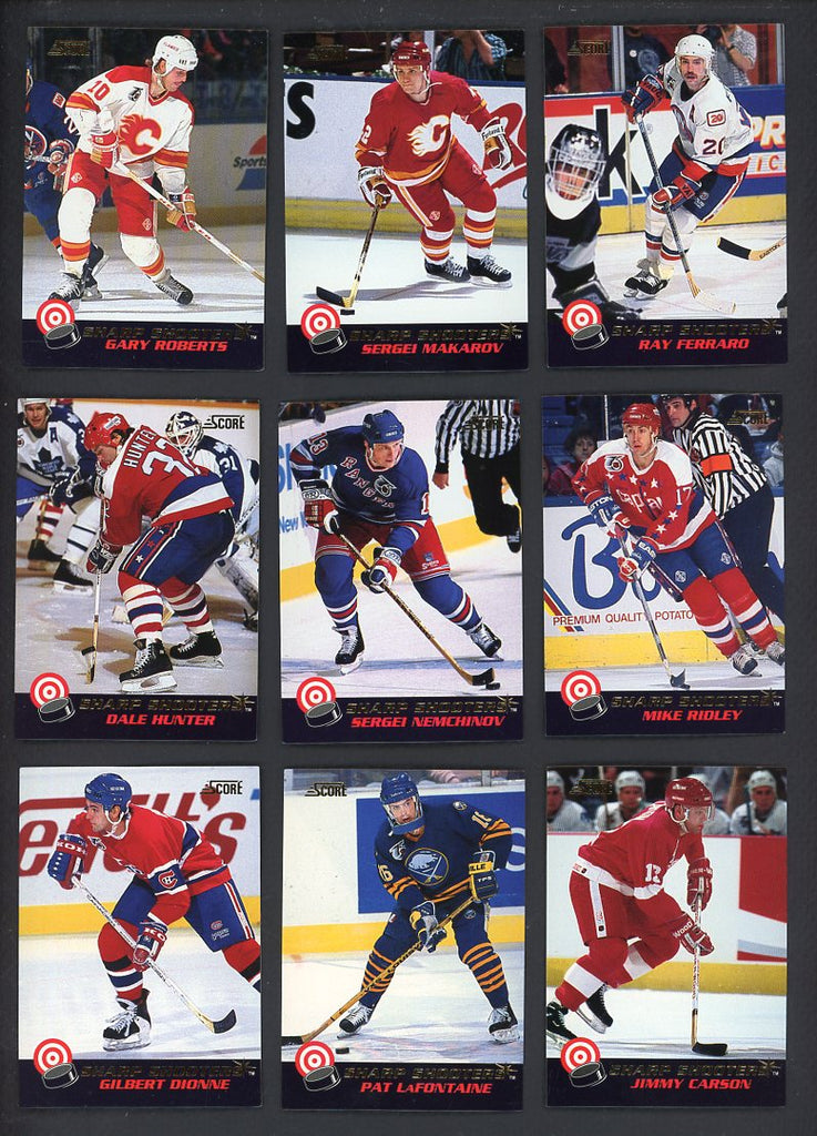 1992 Score Hockey Sharp Shooters Complete Set 560122