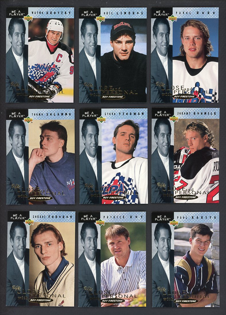 1994 UD Be A Player Hockey Up Close And Personal Complete Set 560128