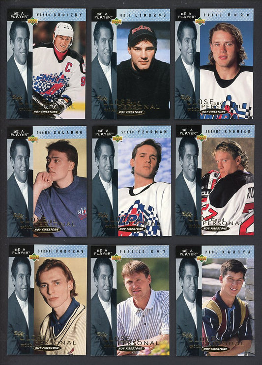 1994 UD Be A Player Hockey Up Close And Personal Complete Set 560128