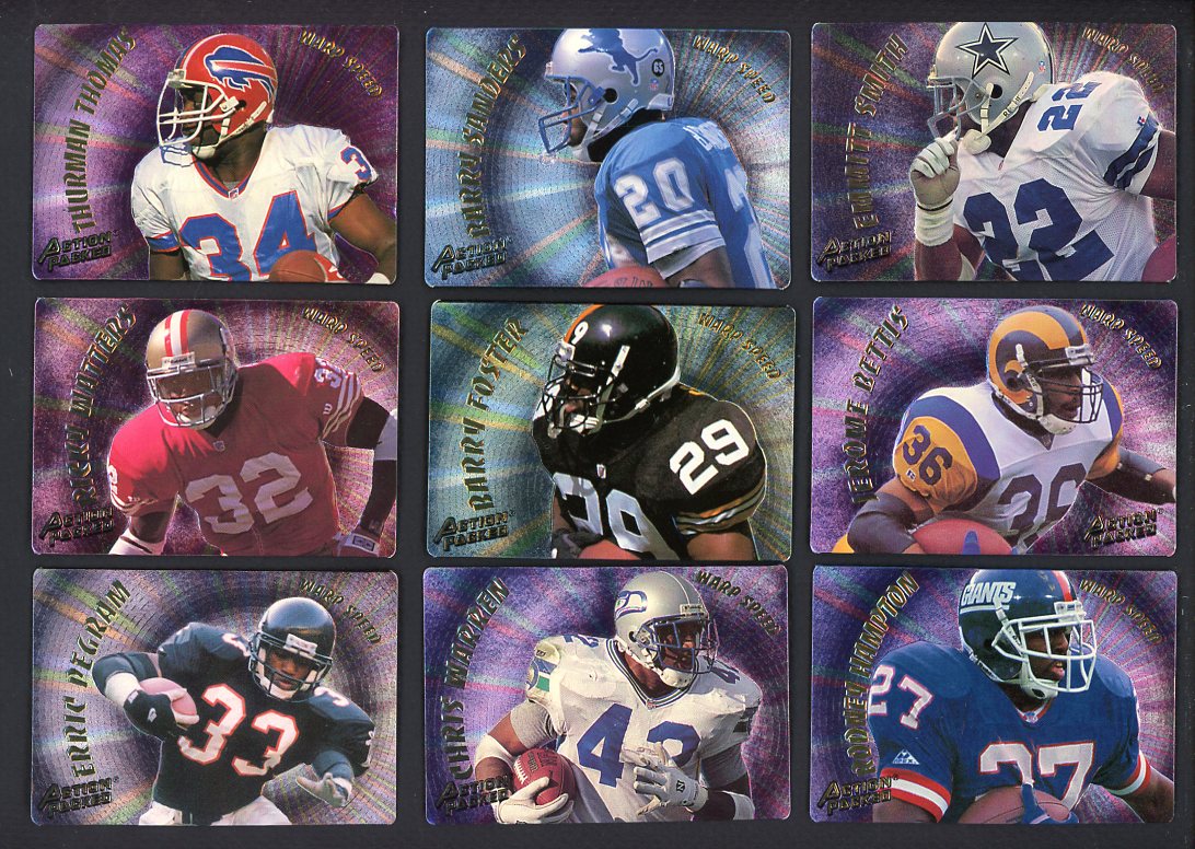 1994 Action Packed Football Warp Speed Complete Set 560143
