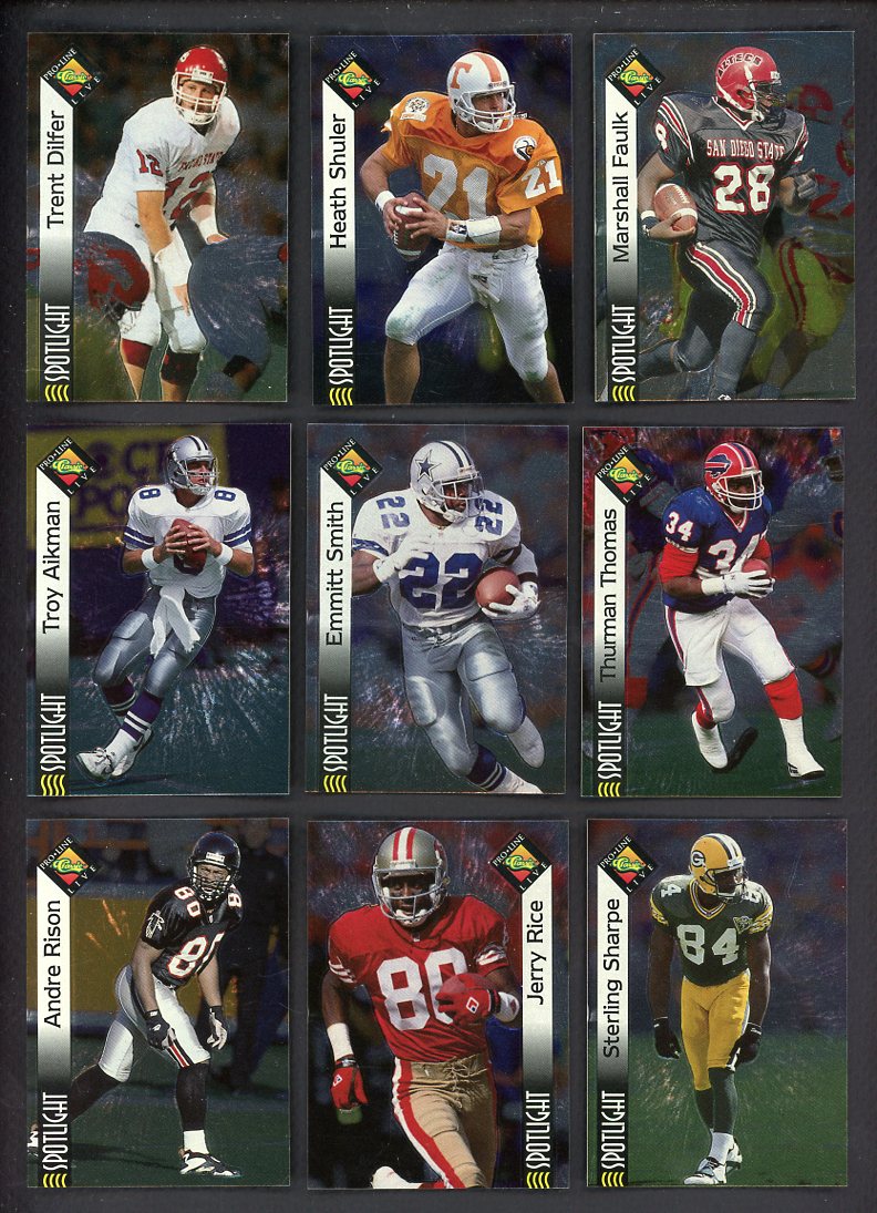 1994 Classic Pro Line Live Football Complete Set 560147