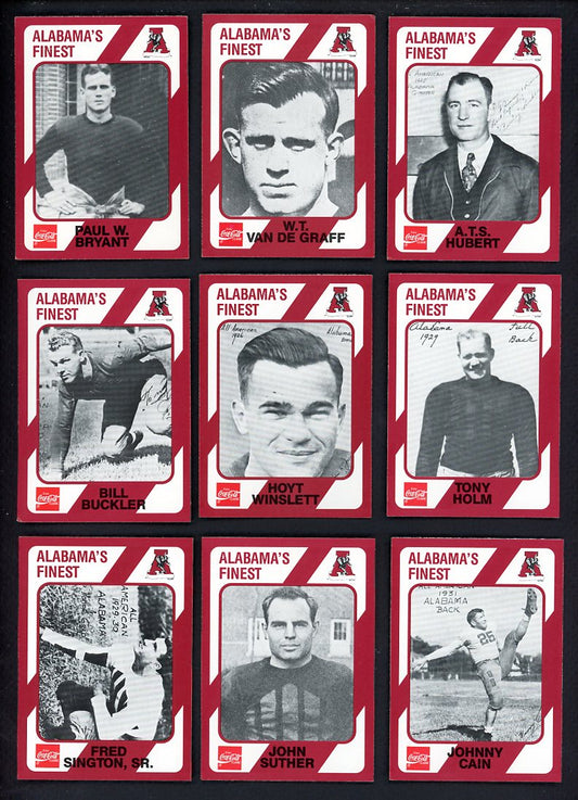 1989 Collegiate Collection Alabama Crimson Tide Complete Set 560148