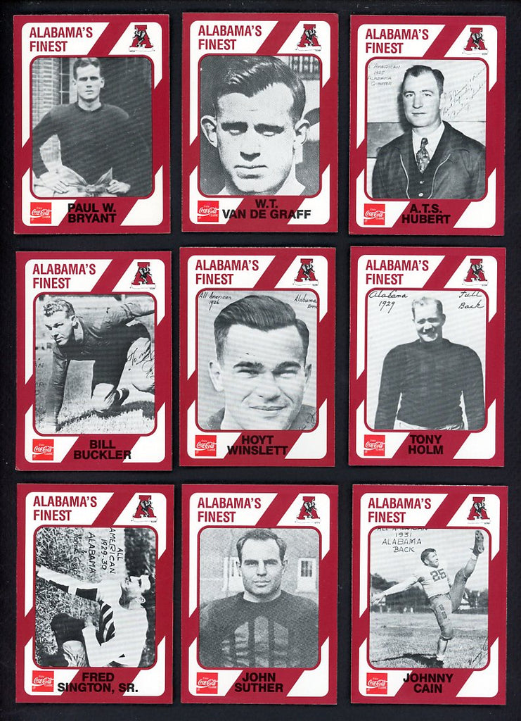 1989 Collegiate Collection Alabama Crimson Tide Complete Set 560148