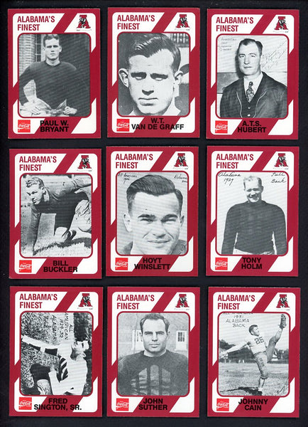 1989 Collegiate Collection Alabama Crimson Tide Complete Set 560148