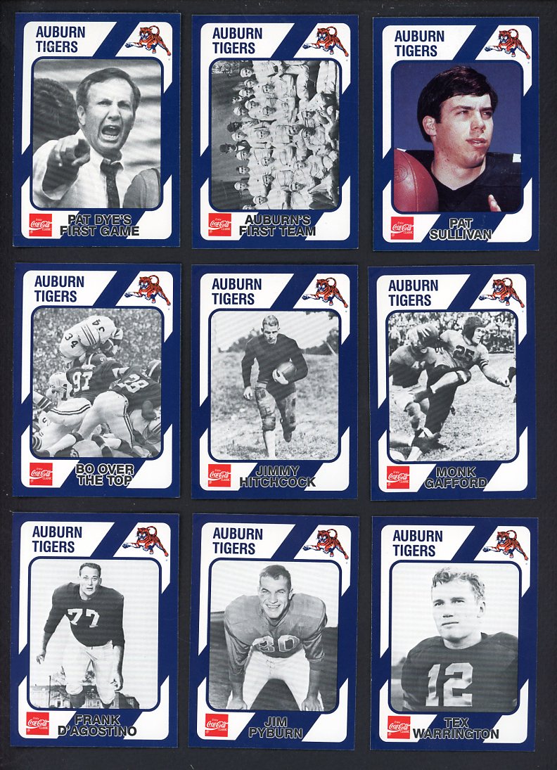 1989 Collegiate Collection Auburn Tigers Complete Set 560149