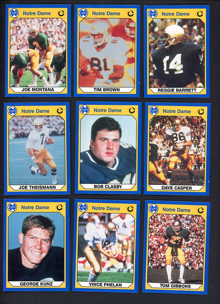 1990 Collegiate Collection Notre Dame Fighting Irish Complete Set 560150