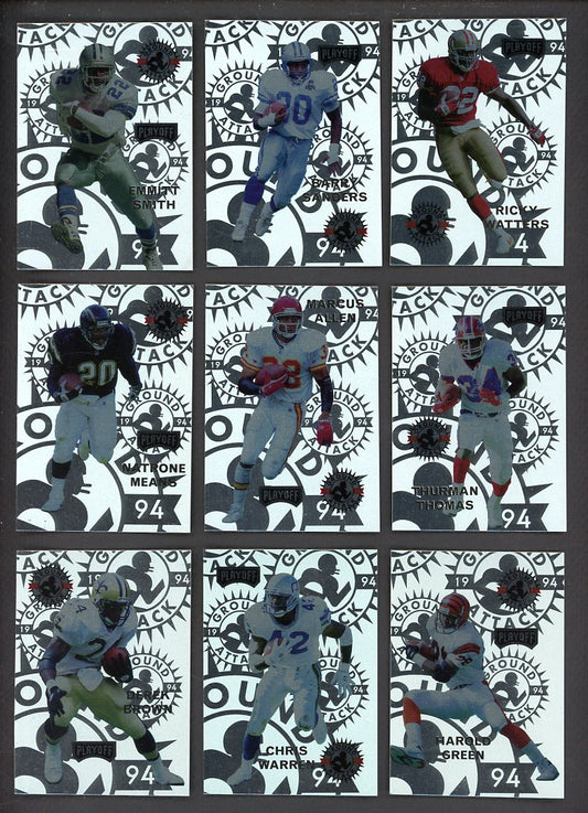 1994 Playoff Football Ground Attack Complete Set 560154