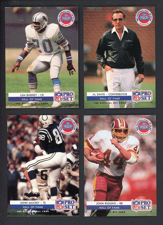 1992 Pro Set Football Hall Of Fame Complete Set 560156