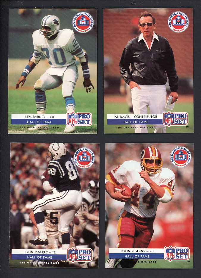 1992 Pro Set Football Hall Of Fame Complete Set 560157