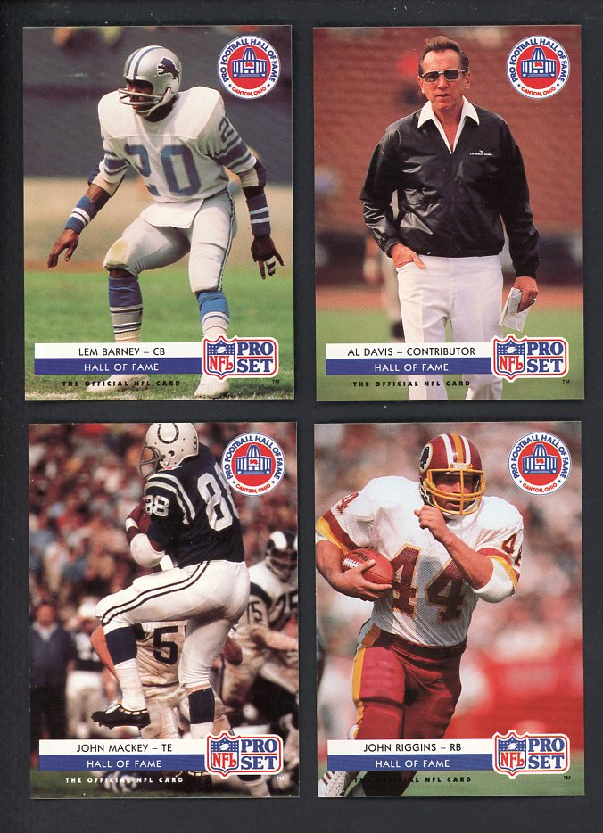 1992 Pro Set Football Hall Of Fame Complete Set 560158