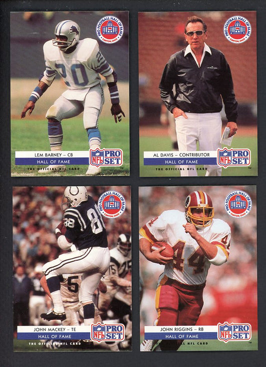 1992 Pro Set Football Hall Of Fame Complete Set 560158