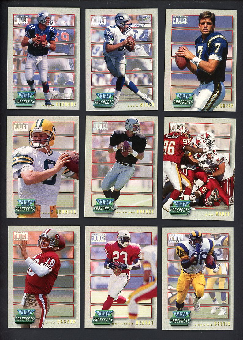 1993 Pro Set Power Football Prospects Complete Set 560167