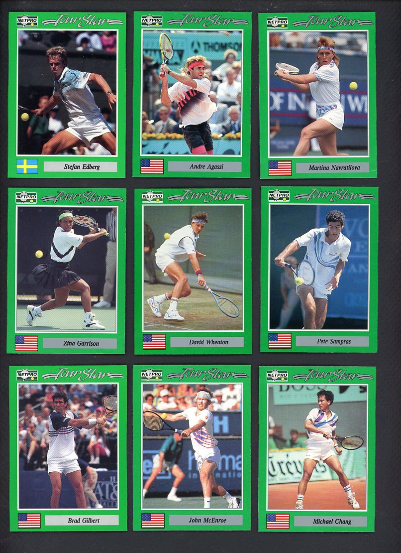 1991 Net Pro Tennis Tour Stars I Complete Set 560178