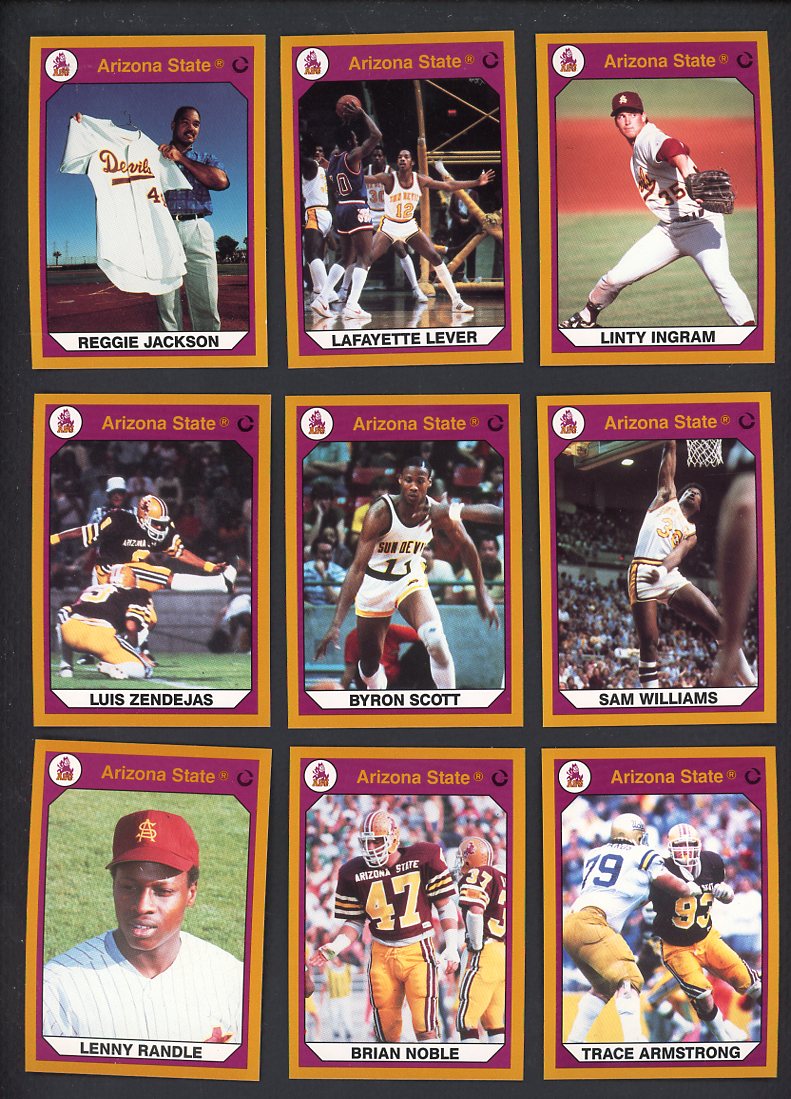 1990 Collegiate Collection Arizona State Sun Devils Promos Complete Set 560207