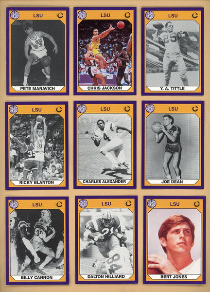 1990 Collegiate Collection LSU Tigers Complete Set 560209