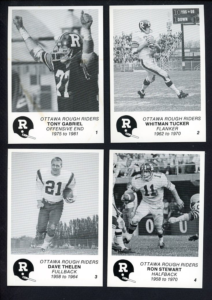1982 Runge Press Ottawa Roughriders Greats Complete Set 560218