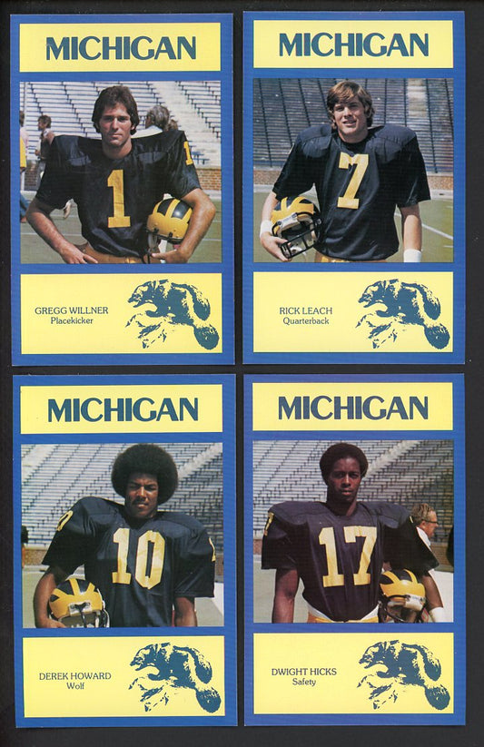 1977 Stommen University Of Michigan Postcards Complete Set 560219
