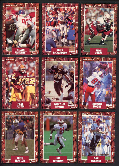 1991 Star Pics Football Complete Set Lot Of 4 560307