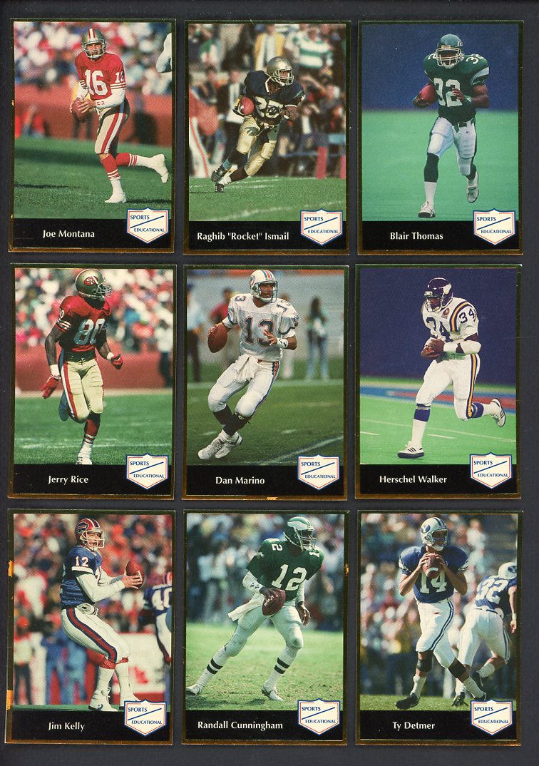1991 Sports Educational Football Complete Set Lot Of 5 560309