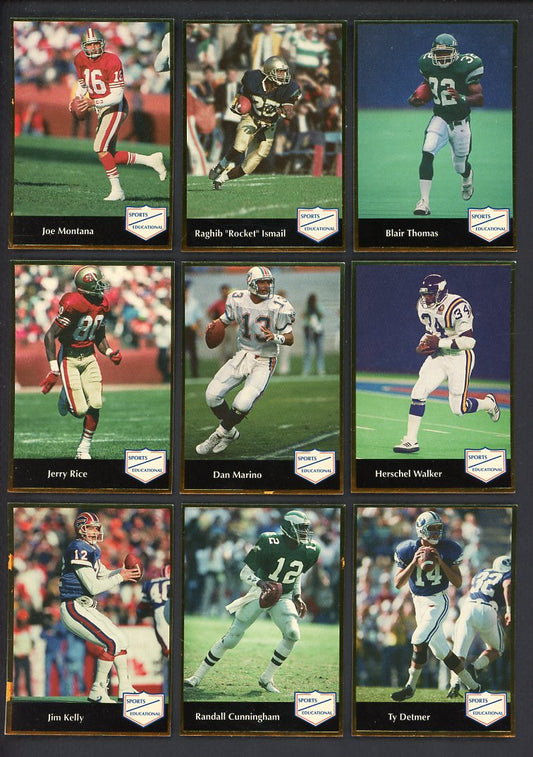 1991 Sports Educational Football Complete Set Lot Of 5 560309