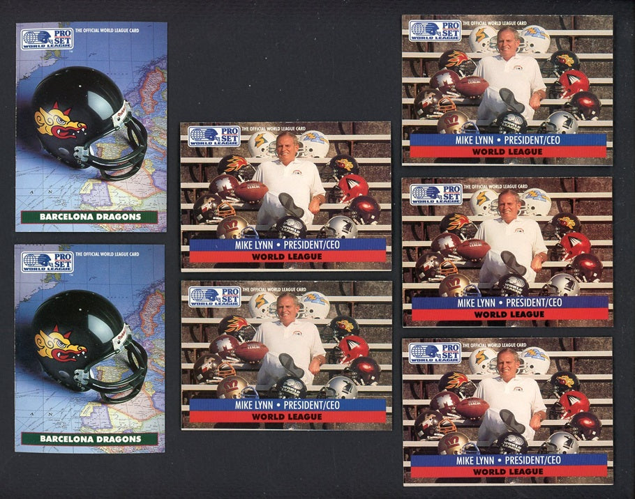 1991 Pro Set WLAF Football Complete Set Lot Of 7 560313