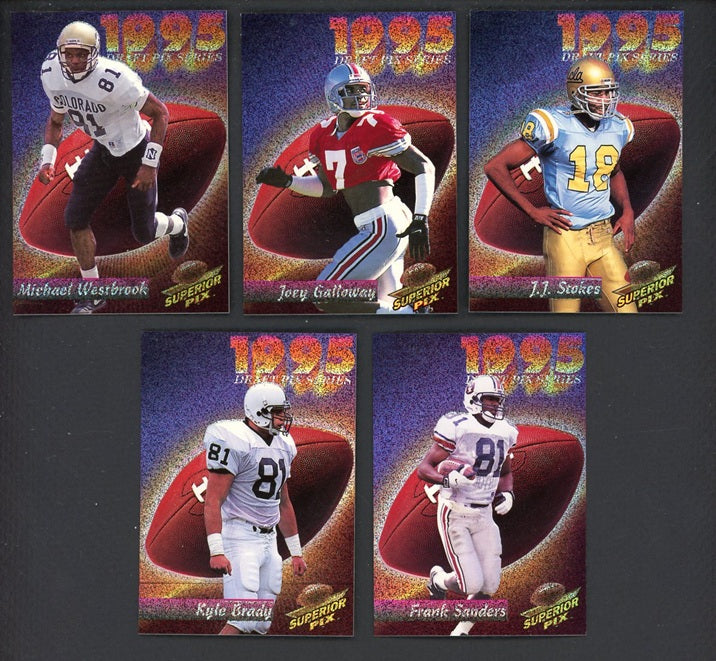 1995 Superior Pix Football Deep Threat Complete Set Lot Of 13 560315