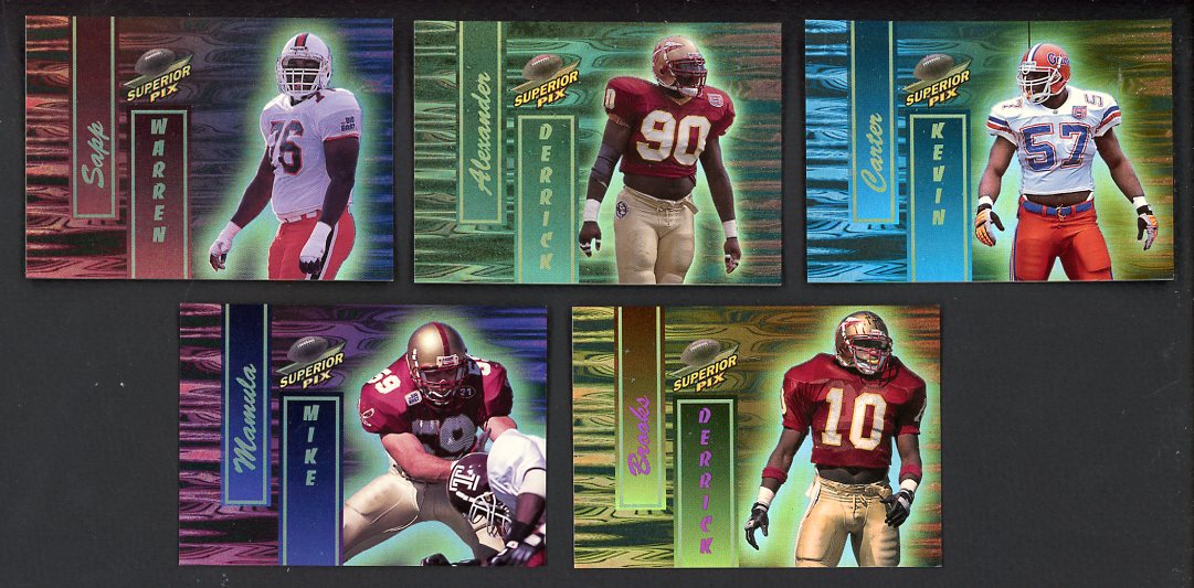 1995 Superior Pix Football Top Defender Complete Set Lot Of 4 560323