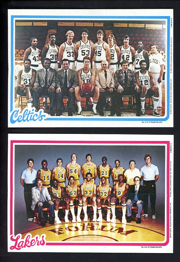1980 Topps Basketball Team Poster Inserts Complete Set 560339