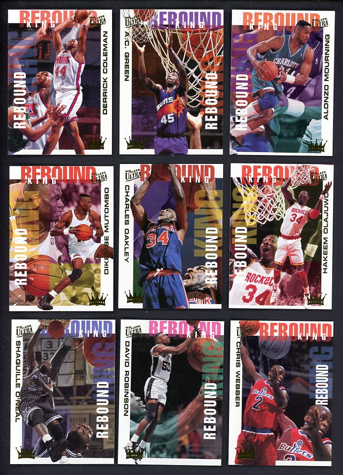 1995 Fleer Ultra Basketball Rebound Kings Complete Set 560342
