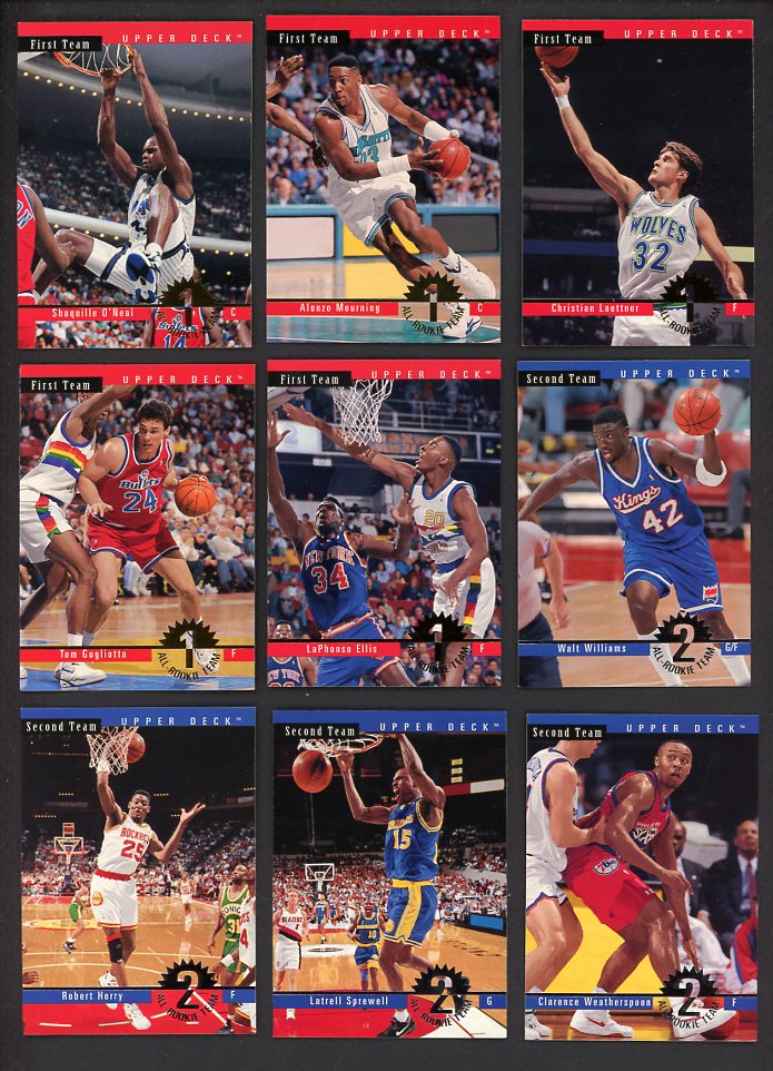 1993 Upper Deck Basketball All Rookie Team Complete Set 560343