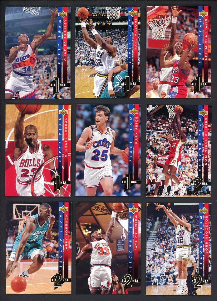 1993 Upper Deck Basketball All NBA Team Complete Set 560344