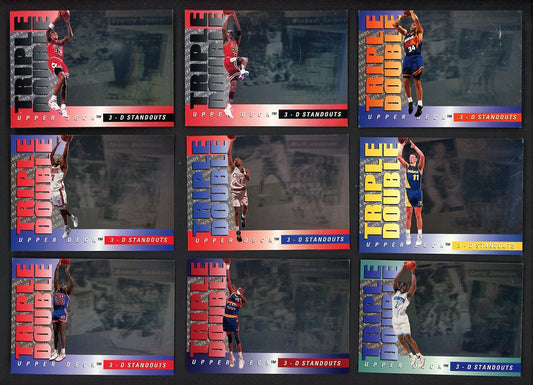 1993 Upper Deck Basketball 3D Standouts Complete Set 560347