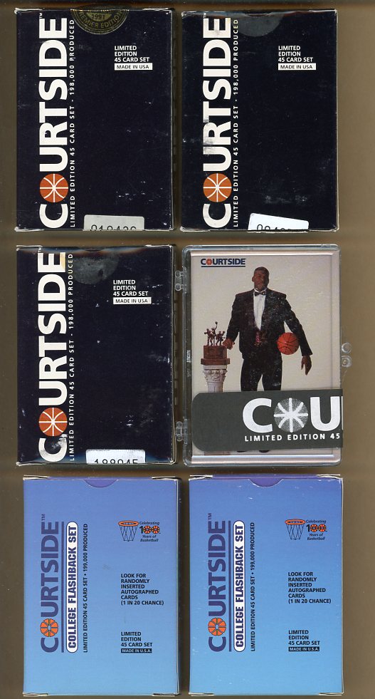 1991 1992 Courtside Basketball Complete Set Lot Of 6 560364