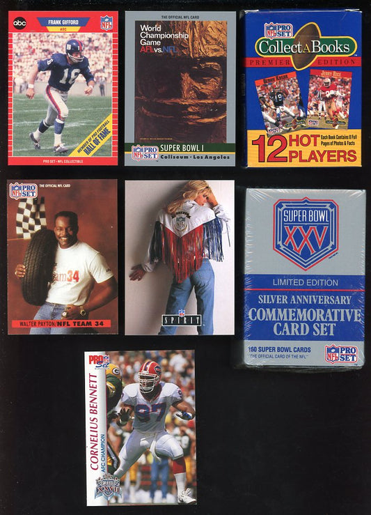 1989 1990 Pro Set Football Complete Set Lot Of 8 560395