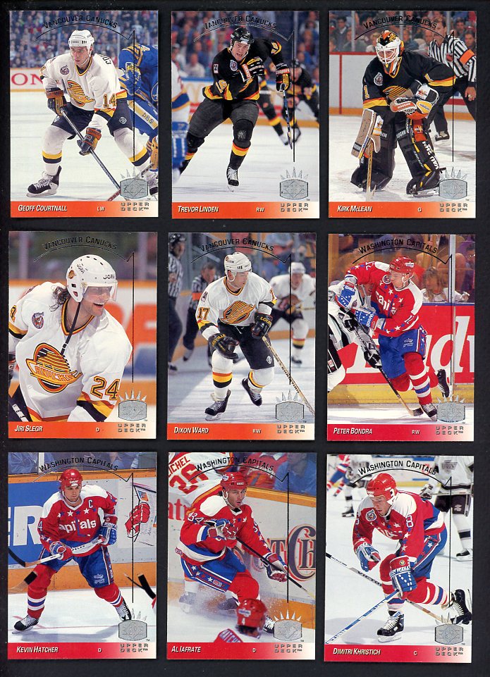 1993 Upper Deck SP Hockey Inserts Complete Set 560396