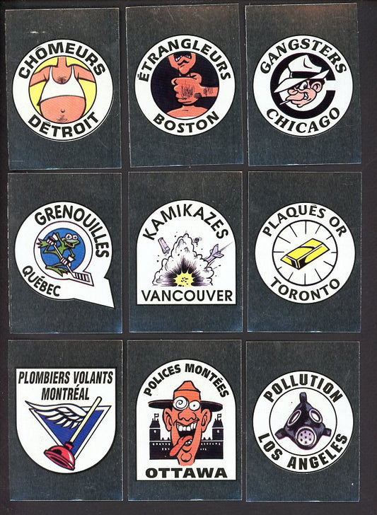 1992 Cartes Action Les Fous Du Hockey Complete Set Lot Of 9 560419