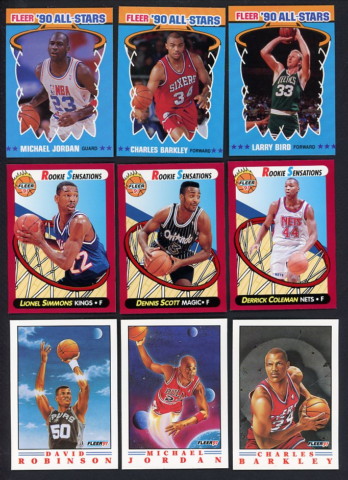 1990 1991 Fleer Basketball Complete Set Lot Of 4 560438