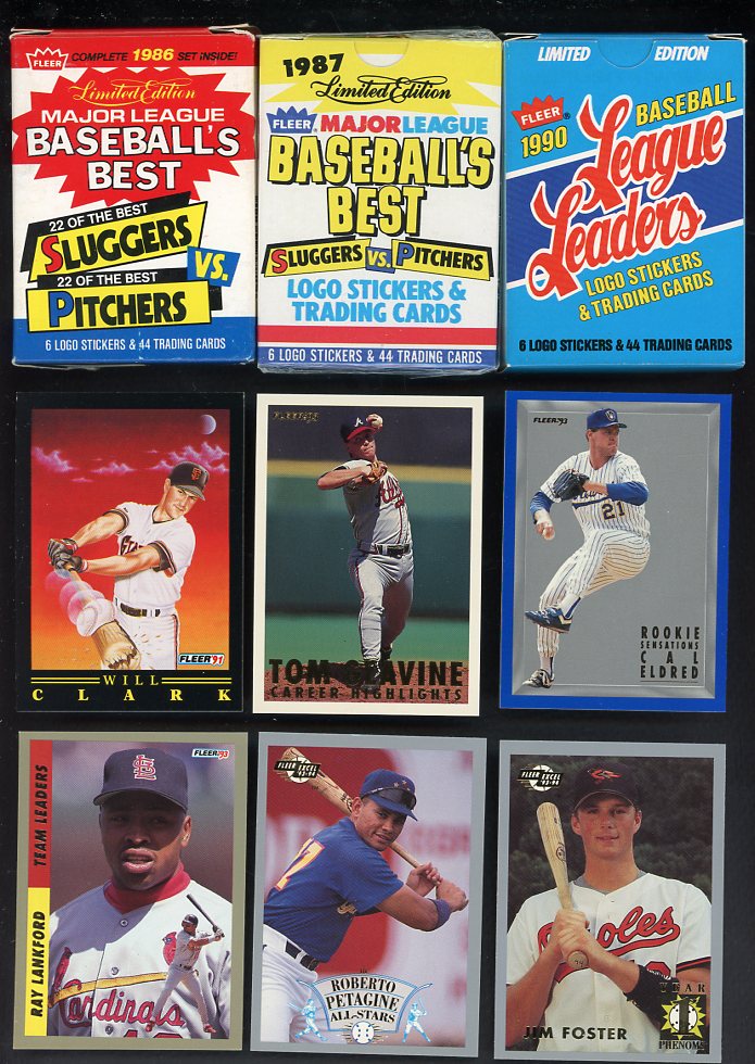 1986-94 Fleer Baseball Complete Set Lot Of 35 560457